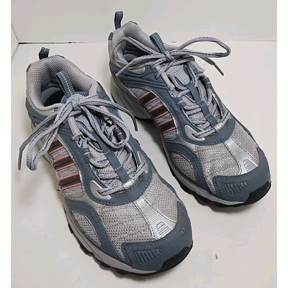 Womans Adidas adiPRENE Shoes Sneakers Size 7 1/2 Gray Pink